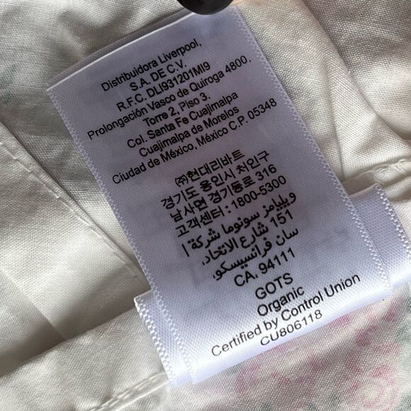 Pottery Barn Teen X Love Shack Fancy Antoinette Ruffle Floral Flat Sheet XL Twin - Picture 9 of 9